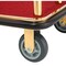Global Industrial Gold Stainless Steel Bellman Cart Curved Uprights 6 Rubber Casters, 41-1/4L x 24W x 73H 985118GD - alternate 2